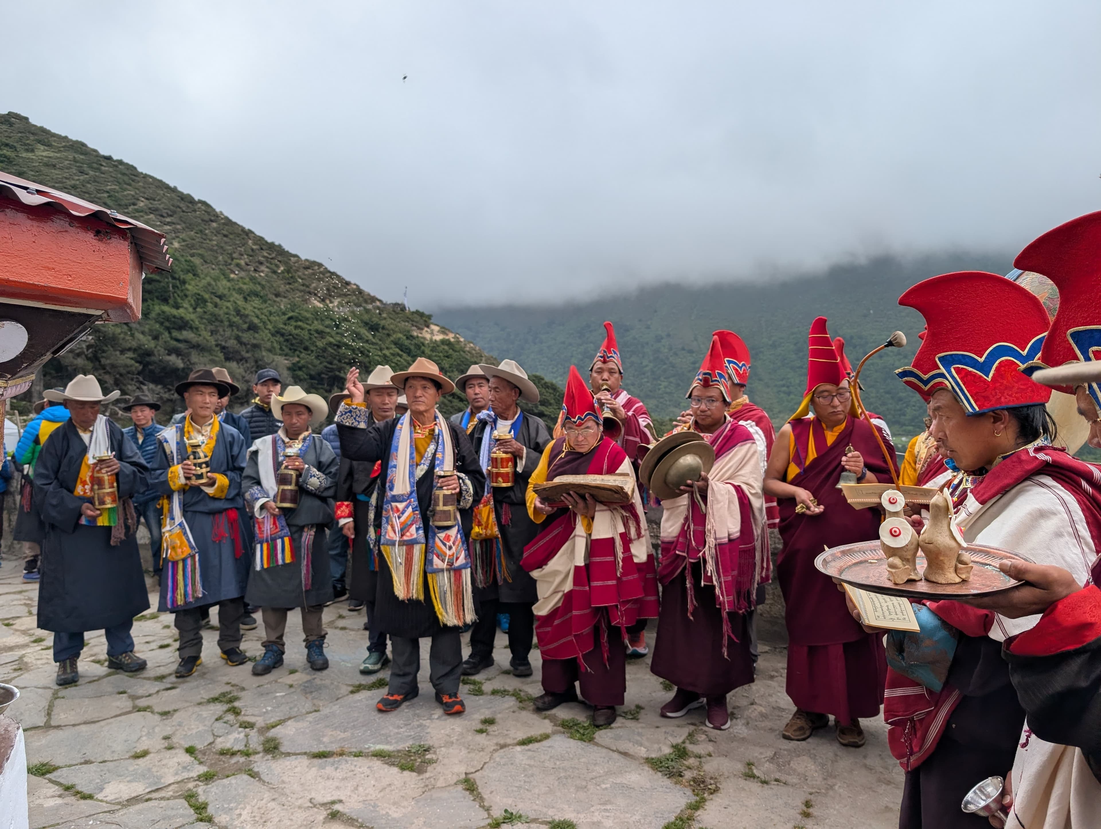 Sherpa community gathering during Dumjee Festival