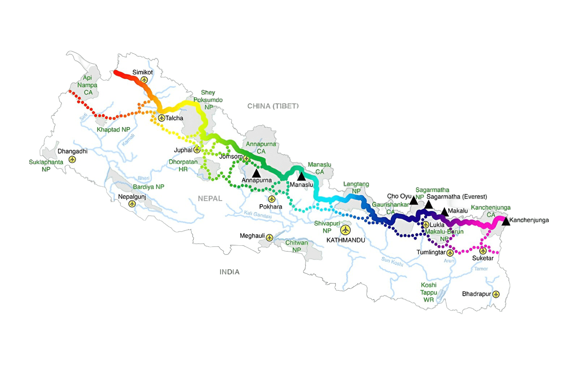 Map of Nepal