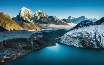 Gokyo, spactacular view of Gokyo lakes from Gokyo Ri