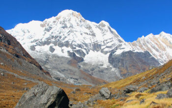 Mt. Annapurna seen during Annapurna Base camp trek