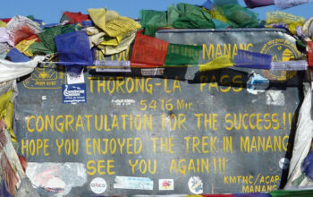 Thorong La pass during Annapurna Circuit trek