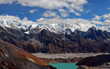 Gokyo Renjo La trek: View of the Himalayas