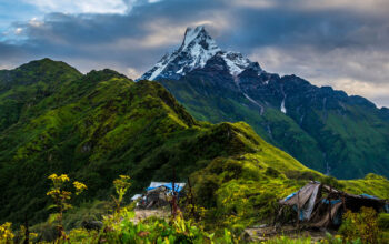 Beautiful view of Mt. Machapuchare during Mardi Himal trek