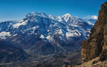 Nar Phu valley; Soaring views of the Annapurna massif